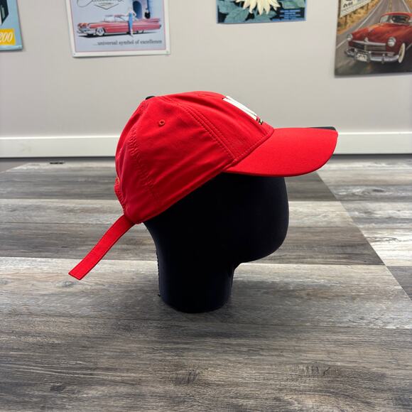 Under Armour Maryland Terrapins OSFA Red Black Mens One Size Strapback Cap Hat - Picture 4 of 9